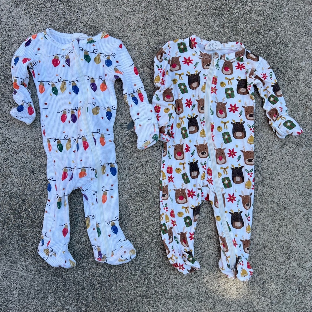 Spearmint Love Christmas Pajamas Set, 3-6 Months